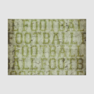 Vintager grüner Grunge-Fußball Seidenpapier
