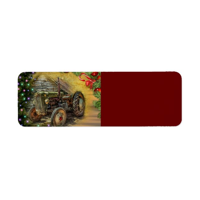 Vintager Grüner Traktor Weihnachten (Vorne)