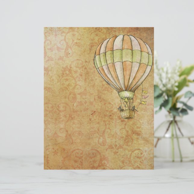 Vintager Grunge-Ballon (Stehend Vorderseite)