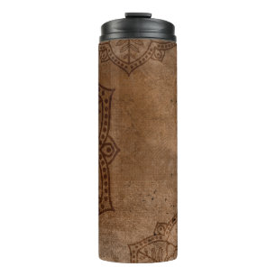 Vintager Grunge-Kratzer im Hintergrund Thermosbecher