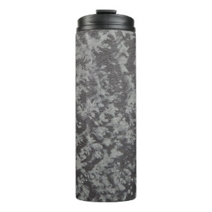 Vintager Grunge; Musterverschluss auf einem Vintag Thermosbecher