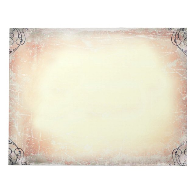 Vintager Grunge Notepad Notizblock (Vorderseite)