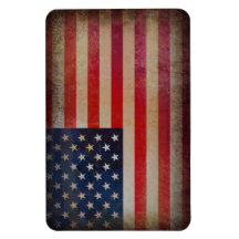 Vintager Grunge USA Flaggen-Kühlschrankmagnet