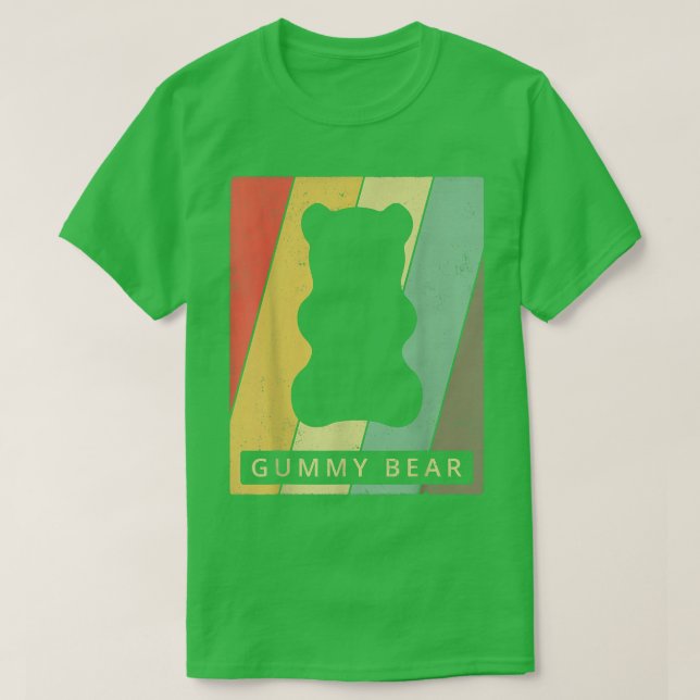 Vintager Gummibär Retro T-Shirt (Design vorne)