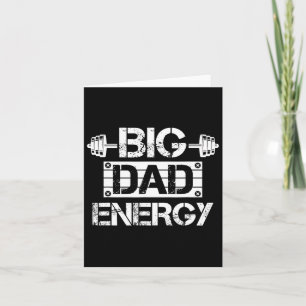 Vintager Gym Bde Big Vater Energy Vatertag Karte