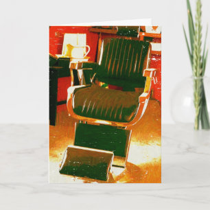 Vintager Haar-Salon Karte