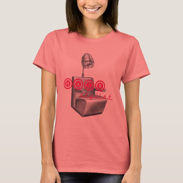 Vintager Haartrockner Ringer T-Shirt (Vorderseite)