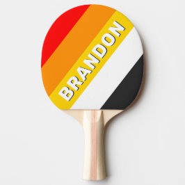 Vintager Hafen fett gestrichen mit Name Tischtennis Schläger