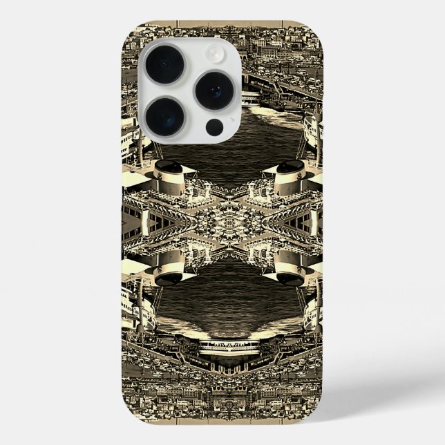 Vintager Hafen Istanbul Galata Case-Mate iPhone Hülle (Rückseite)