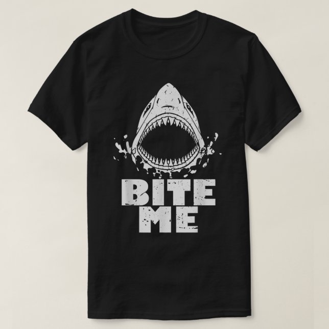 Vintager Hai-Bite T-Shirt (Design vorne)