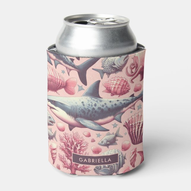 Vintager Hai nahtlos Dosenkühler (Kanne Vorderseite)