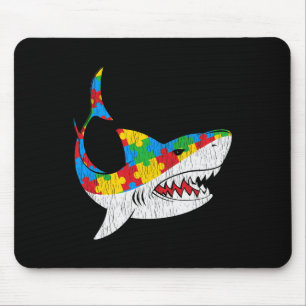 Vintager Hai Puzzle Autistic Kids Autismus Awarene Mousepad