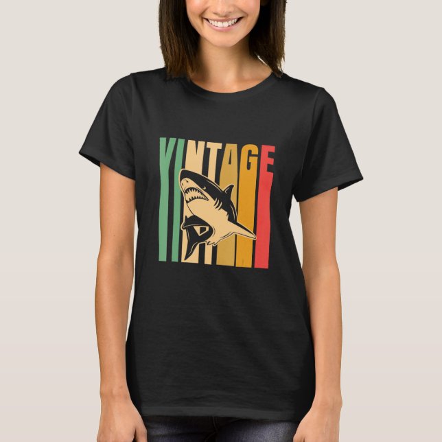 Vintager Hai T-Shirt (Vorderseite)