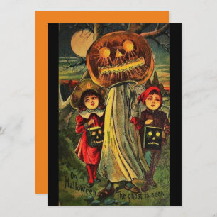 Vintager Halloween-Kindertrick oder Leckereien und