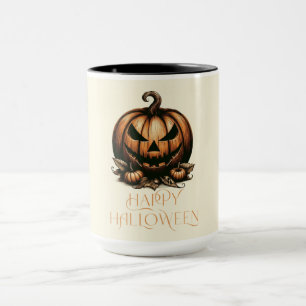 Vintager Halloween-Kürbis Tasse