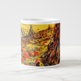 Vintager Halloween-Kürbispflaster mit Hystacks Jumbo-Tasse