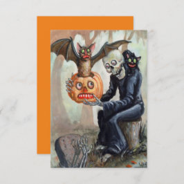 Vintager Halloween Pumpkin Graveyard Spooky Fun