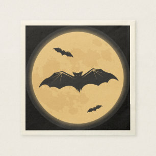 Vintager Halloween-Silhouette-Entwurf Serviette