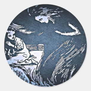 Vintager Halloween-Spirituosenaufkleber Runder Aufkleber