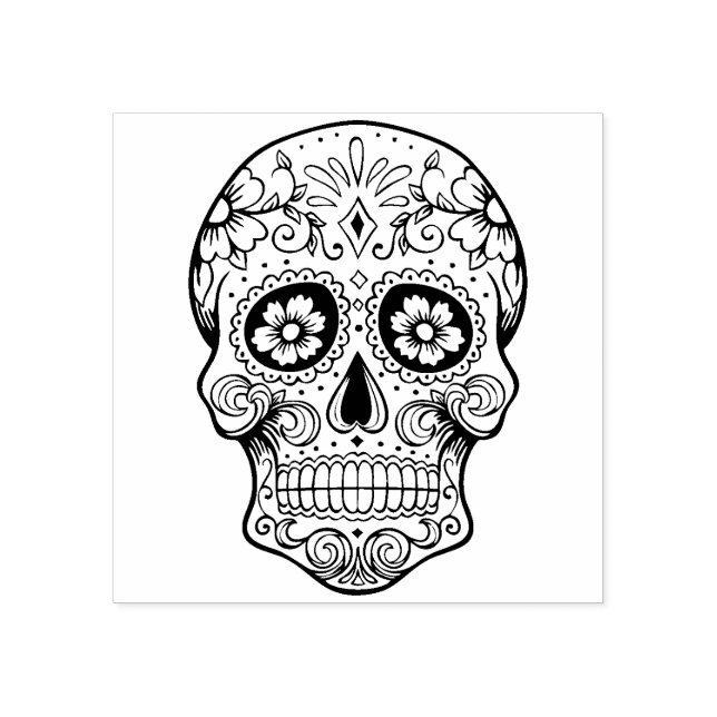 Vintager Halloween-Tag Gummistempel (Prägung)