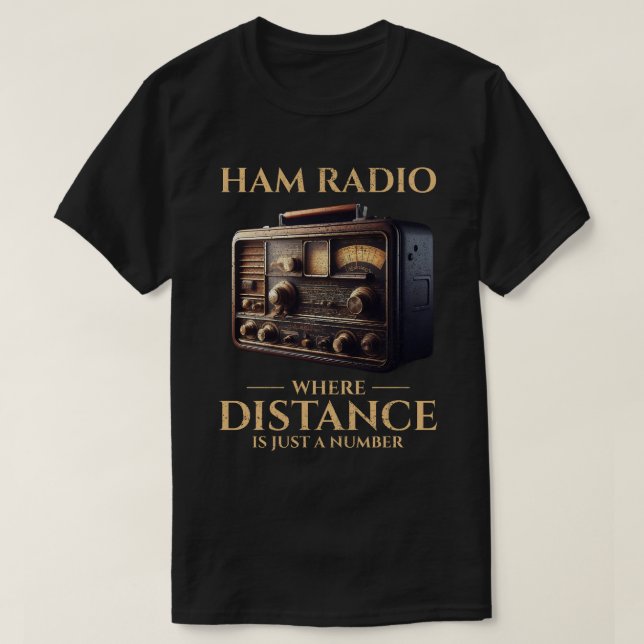 Vintager Ham-Funkbetreiber T-Shirt (Design vorne)