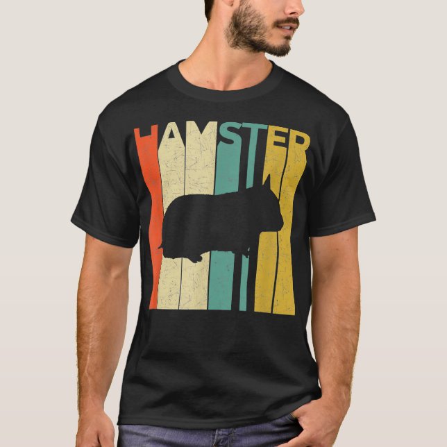 Vintager Hamster Retro Animal Hamster Lover T-Shirt (Vorderseite)