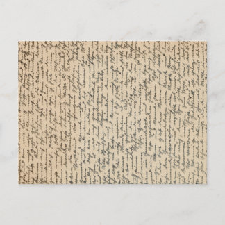 Vintager handgeschriebener Brief Postkarte