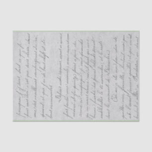 Vintager handgeschriebener Brief Seidenpapier