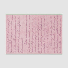 Vintager handgeschriebener Brief Seidenpapier