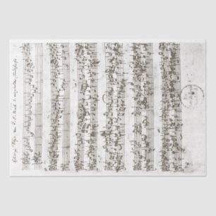 Vintager handgeschriebener Fugue 1700 Seidenpapier