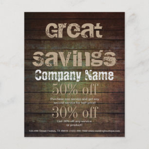 Vintager handymischer Holzbauschreiner Flyer