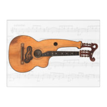 VINTAGER HARP GUITAR 10x14