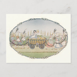 Vintager Harvest Cart von H. Willebeek Le Mair Postkarte