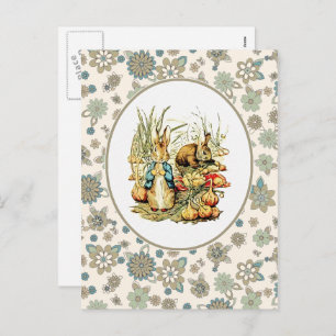 Vintager Hase. Osterpostkarten Feiertagspostkarte