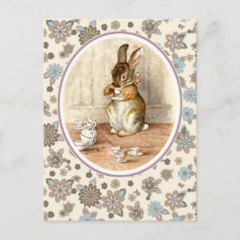 Vintager Hase. Osterpostkarten Postkarte