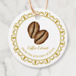Vintager, hausgemachter Kaffee-Extrakt Geschenkanhänger