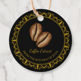 Vintager, hausgemachter Kaffee-Extrakt Geschenkanhänger