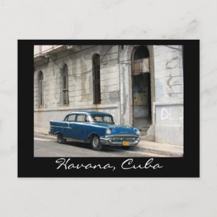 Vintager Havanna-Wagen Postkarte