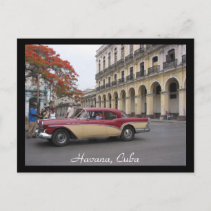 Vintager Havanna-Wagen Postkarte