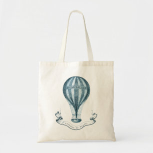 Vintager Heißluftballon Bio Lebensmitteltasche Tragetasche