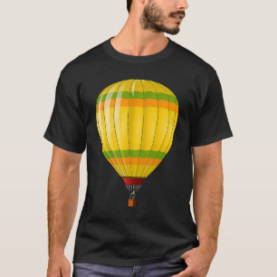 Vintager Heißluftballon Design Balloon Männer Frau T-Shirt
