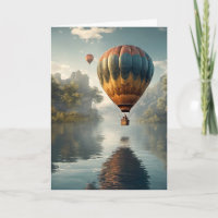 Vintager Heißluftballon Geburtstag