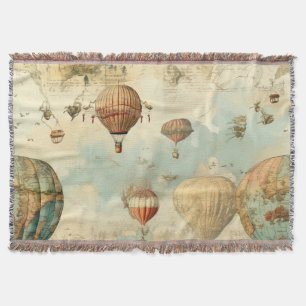 Vintager Heißluftballon in einer Serenlandschaft ( Decke