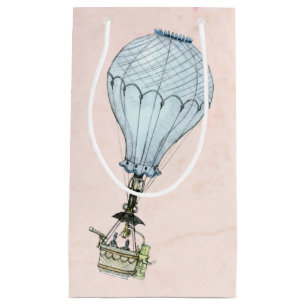 Vintager Heißluftballon Kleine Geschenktüte