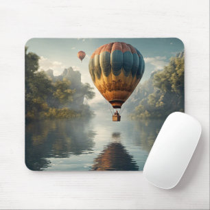 Vintager Heißluftballon Mousepad