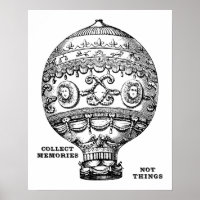 Vintager Heißluftballon