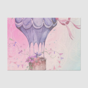 Vintager Heißluftballon Seidenpapier
