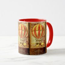 Vintager Heißluftballon viktorianisch