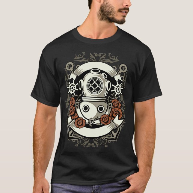 Vintager Helmtreiber T-Shirt (Vorderseite)