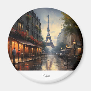 Vintager Herbst in Paris Magnet